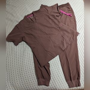 FIGS XL Tall Smokey Taupe High Waisted Zamora Joggers